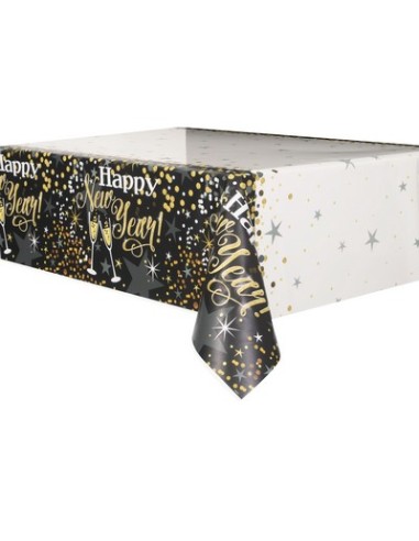 Tovaglia plastica 137 x 213 cm Glittering New Year 1 pz -