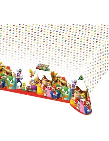 TOVAGLIA PLASTICA SUPER MARIO BROS 120X180 CM - L'Officina