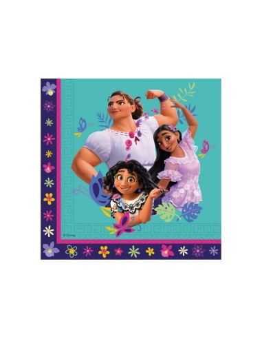 TOVAGLIOLI 33x33 CM ENCANTO 20PZ - L'Officina delle feste