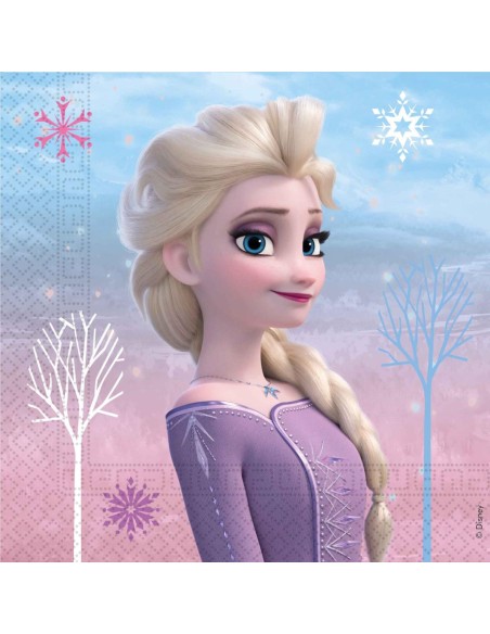 TOVAGLIOLI 33x33 CM FROZEN II WIND SPIRIT 20PZ - L'Officina