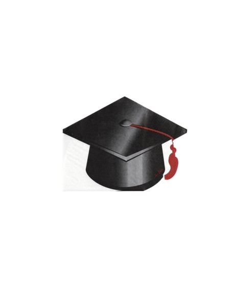 TOVAGLIOLI 33x25 cm SAGOMA CAPPELLO LAUREA 16PZ - L'Officina TOVAGLIOLI 33x25 cm SAGOMA CAPPELLO LAUREA 16PZ - L'Officina