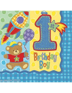 TOVAGLIOLI 33X33 HUGS & STITCHES BOY 16PZ - L'Officina delle 2