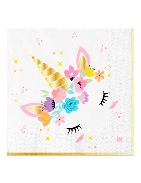 TOVAGLIOLI CARTA 33X33 UNICORN 20PZ - L'Officina delle feste TOVAGLIOLI CARTA 33X33 UNICORN 20PZ - L'Officina delle feste