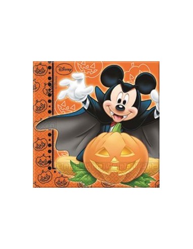 TOVAGLIOLI CM.33x33 TOPOLINO HALLOWEEN 20PZ - L'Officina delle