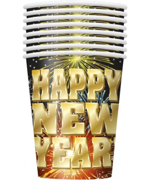 BICCHIERE PZ.8 FIREWORKS NEW YEAR 270ML