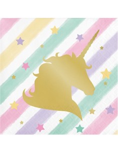 TOVAGLIOLO 25X25 UNICORN SPARKLE 16PZ - L'Officina delle feste 2