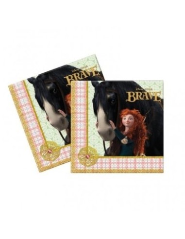 TOVAGLIOLO 33X33 PZ.20 THE BRAVE MERIDA - L'Officina delle feste