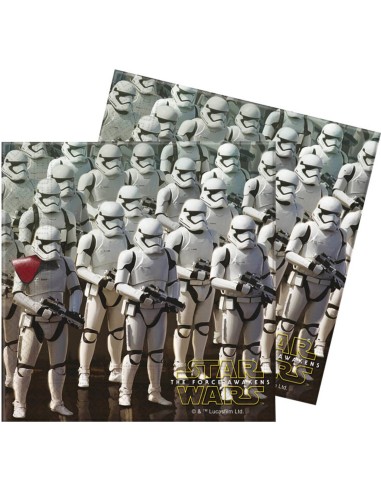 TOVAGLIOLO 33X33 20 pz STAR WARS IL RISVEGLIO DELLA FORZA -