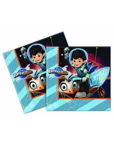 TOVAGLIOLO 33X33 20PZ MILES DAL FUTURO - L'Officina delle feste