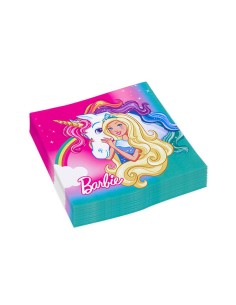 TOVAGLIOLO 33X33 BARBIE DREAMTOPIA 20PZ - L'Officina delle feste 2