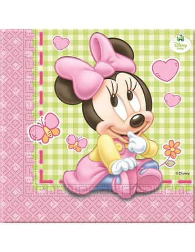 Tovagliolo 33x33 cm *Baby Minnie 20PZ - L'Officina delle feste