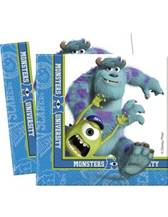 Tovagliolo 33x33 cm Monsters University 20pz - L'Officina delle 2