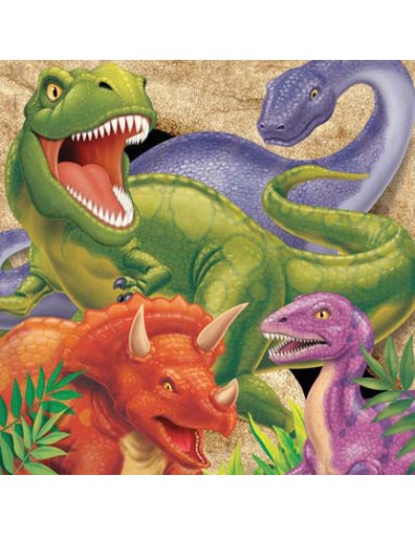 TOVAGLIOLO 33X33 PZ. 16 DINO BLAST - L'Officina delle feste