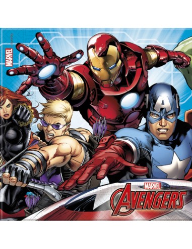 TOVAGLIOLO 33x33 PZ. 20 AVENGER MIGHTY - L'Officina delle feste