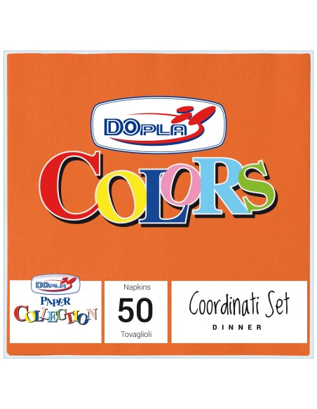TOVAGLIOLO 33X33 PZ. 50 ARANCIO - L'Officina delle feste