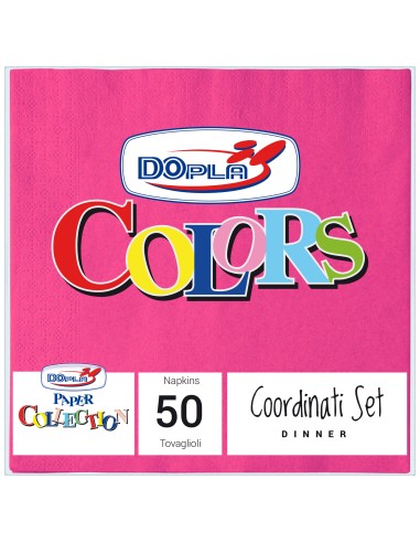 TOVAGLIOLO 33X33 PZ.50 FUXIA - L'Officina delle feste