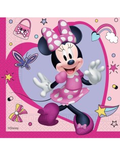 TOVAGLIOLO 33X33CM MINNIE HAPPY JUNIOR 20PZ - L'Officina delle 2