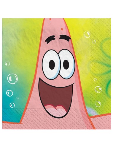 TOVAGLIOLO 33X33CM SPONGEBOB SQUARE 16PZ - L'Officina delle