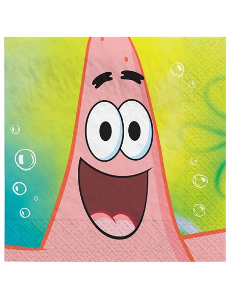 TOVAGLIOLO 33X33CM SPONGEBOB SQUARE 16PZ - L'Officina delle