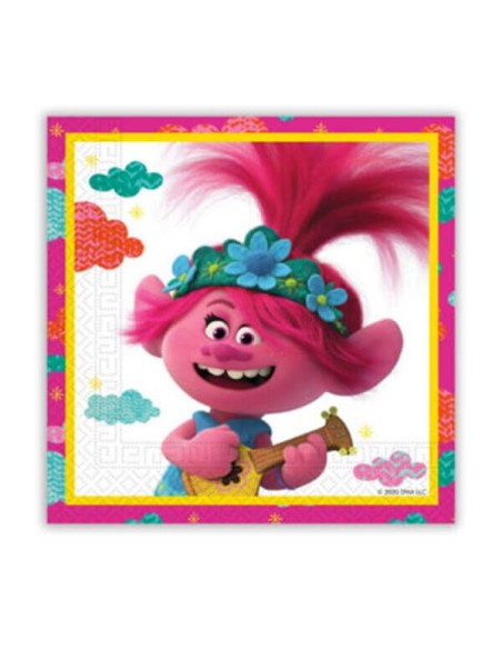 TOVAGLIOLO 33x33CM TROLLS 20PZ - L'Officina delle feste