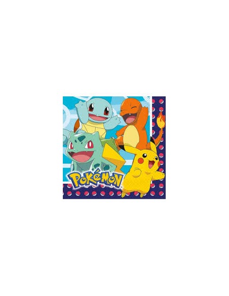 TOVAGLIOLO POKEMON 33X33CM 16PZ - L'Officina delle feste