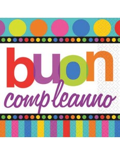 TOVAGLIOLO PZ. 16 STRIPES AND DOTS - L'Officina delle feste 2