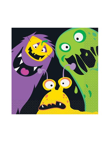 TOVAGLIOLO SILLY HALLOWEEN MONSTERS 16PZ - L'Officina delle