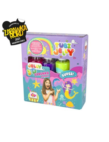 TUBI JELLY SET 3 COLORI MERMAID SIRENA - L'Officina delle feste