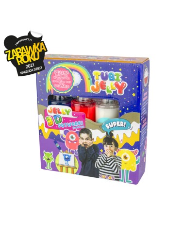TUBI JELLY SET 3 COLORI MONSTERS MOSTRI - L'Officina delle feste