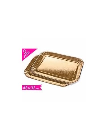 VASSOIO CARTA 41,5X31CM 2PZ - L'Officina delle feste