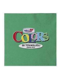TOVAGLIOLO 33X33 PZ.50 VERDE - L'Officina delle feste