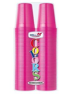 BICCHIERI 200CC FUCSIA 100PZ - L'Officina delle feste