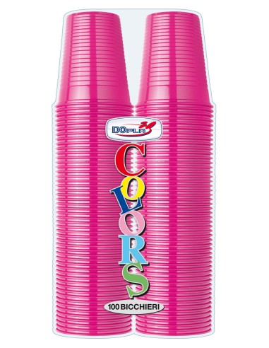 BICCHIERI 200CC FUCSIA 100PZ - L'Officina delle feste