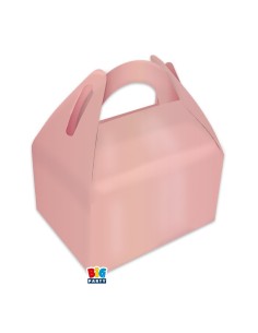 6 PARTY BOX ROSE GOLD METAL 15X18X11 CM - L'Officina delle feste