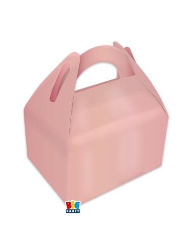 6 PARTY BOX ROSE GOLD METAL 15X18X11 CM - L'Officina delle feste