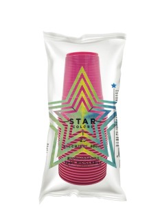 BICCHIERI PLASTICA RIUTILIZZABILE FUCSIA 25PZ - L'Officina