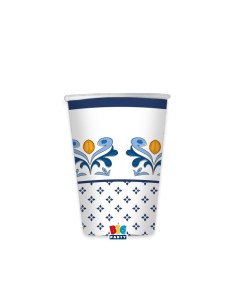 8 BICCHIERI CARTA 200CC CAPRI - L'Officina delle feste