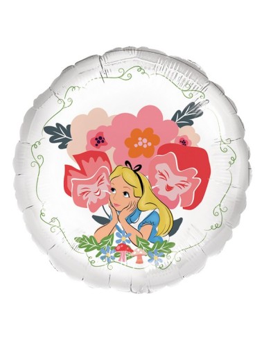 PALLONE MYLAR 18 45CM ALICE NEL PAESE DELLE