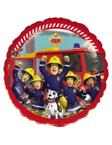 PALLONE MYLAR 18" 45CM FIREMAN SAM IL POMPIERE - L'Officina