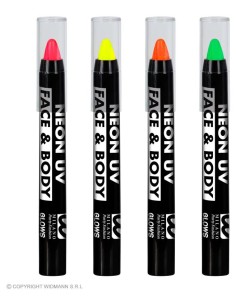 MATITONE STICK NEON FLUO 3,5 GR. VERDE VISO E CORPO -