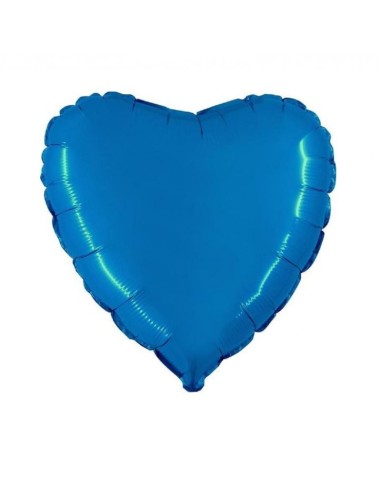 PALLONE CUORE MYLAR 18" BLU 45CM - L'Officina delle feste