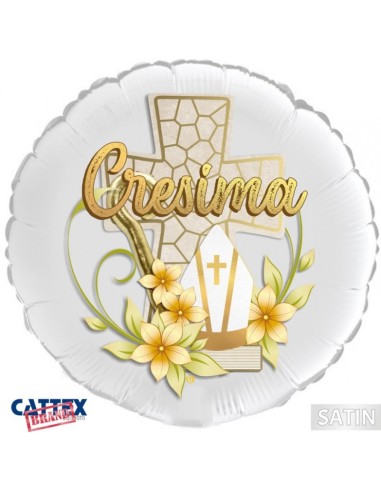 PALLONE MYLAR 18" CRESIMA 45 CM - L'Officina delle feste