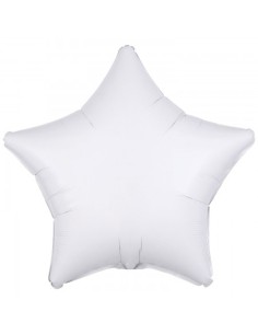 PALLONE STELLA MYLAR 18" BIANCO 45CM - L'Officina delle feste