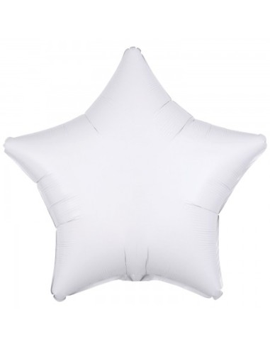 PALLONE STELLA MYLAR 18" BIANCO 45CM - L'Officina delle feste