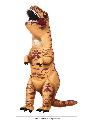 COSTUME DINOSAURO T-REX GONFIABILE ADULTO TG. L - L'Officina