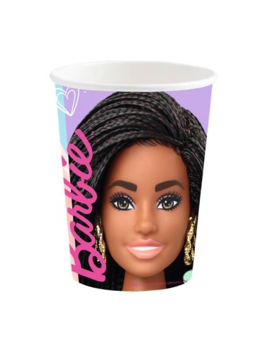 BICCHIERE CARTA 250ML BARBIE NEW 2022 PZ.8 - L'Officina delle