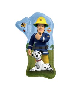 PALLONE MYLAR SAM POMPIERE SAGOMA 55X83CM - L'Officina delle