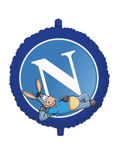 PALLONE MYLAR 18" SQUADRA SSC NAPOLI 45CM - L'Officina delle