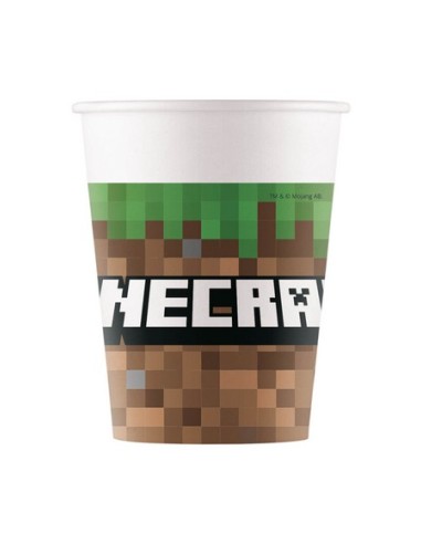 BICCHIERE CARTA 200ML MINECRAFT NEXT GENERATION 8PZ -