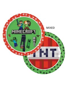 PIATTO CARTA 23CM MINECRAFT NEXT GENERATION 8PZ - L'Officina